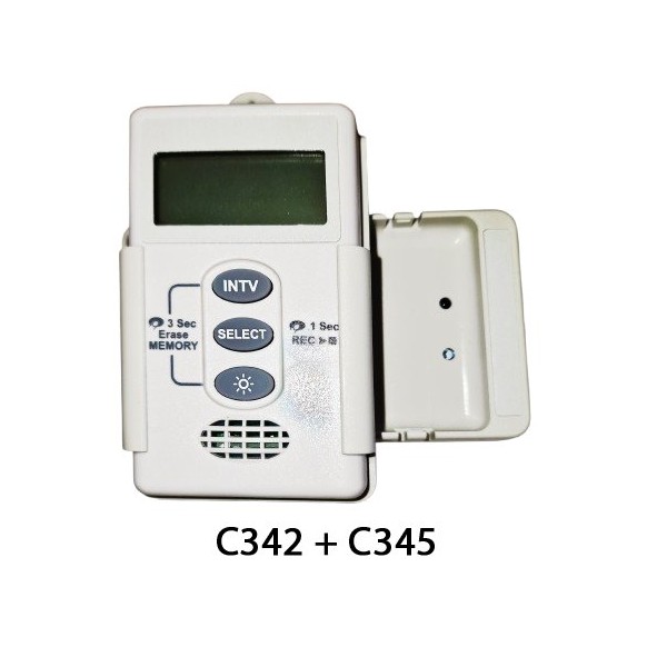 Registrador de temperatura y humedad C-342 + C345