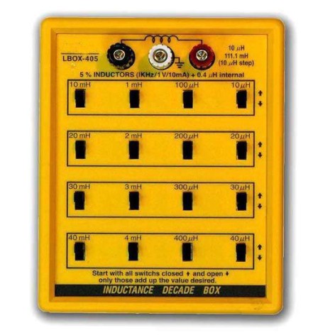 Caja de décadas de inductancias Hibok-405